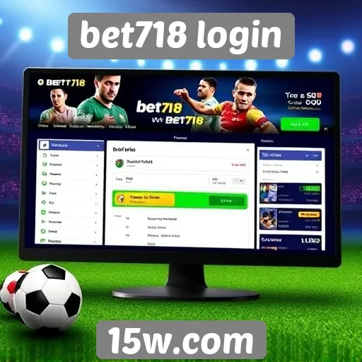 Interface do usuário no site bet718 login